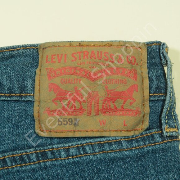 Levis 559 Jeans Mens 54 Blue Big & Tall Relaxed Straight Fit Denim New - Picture 4 of 8